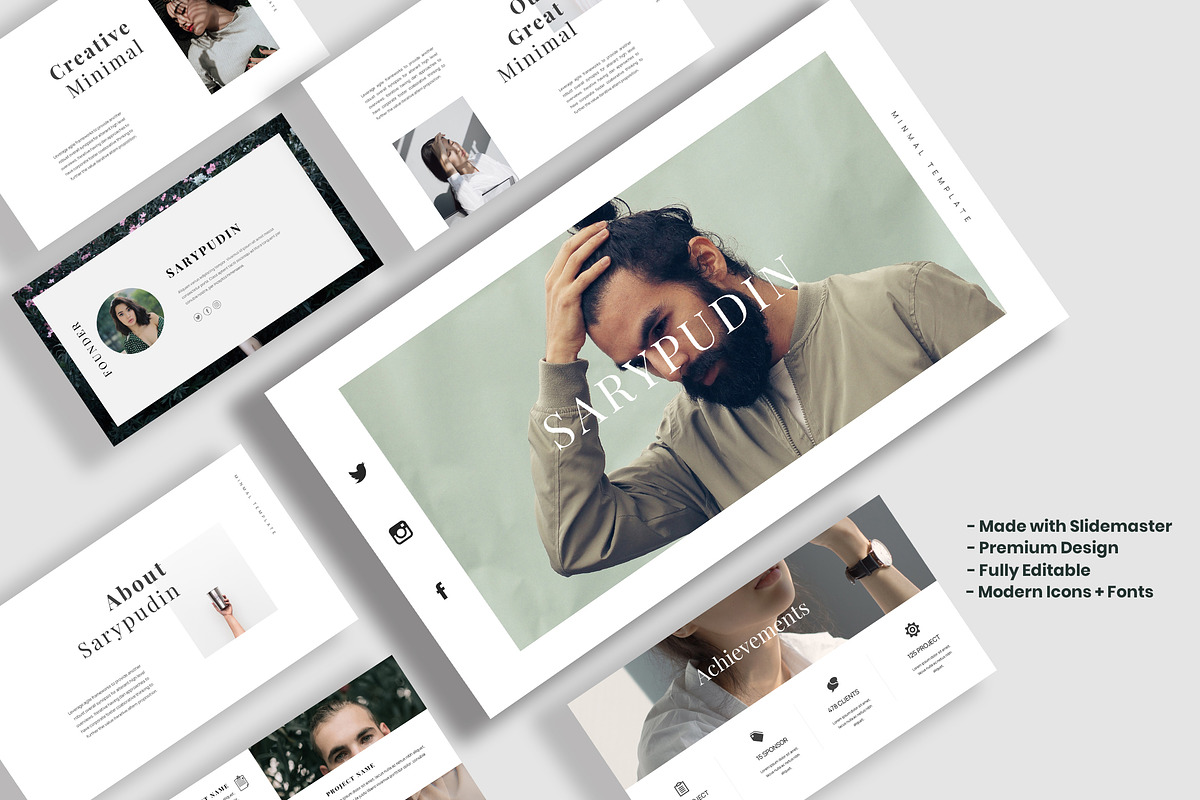 SARYPUDIN - Minimal Gslides, a Presentation Template by Infinity Vector Studio (Photo 1 of 6)