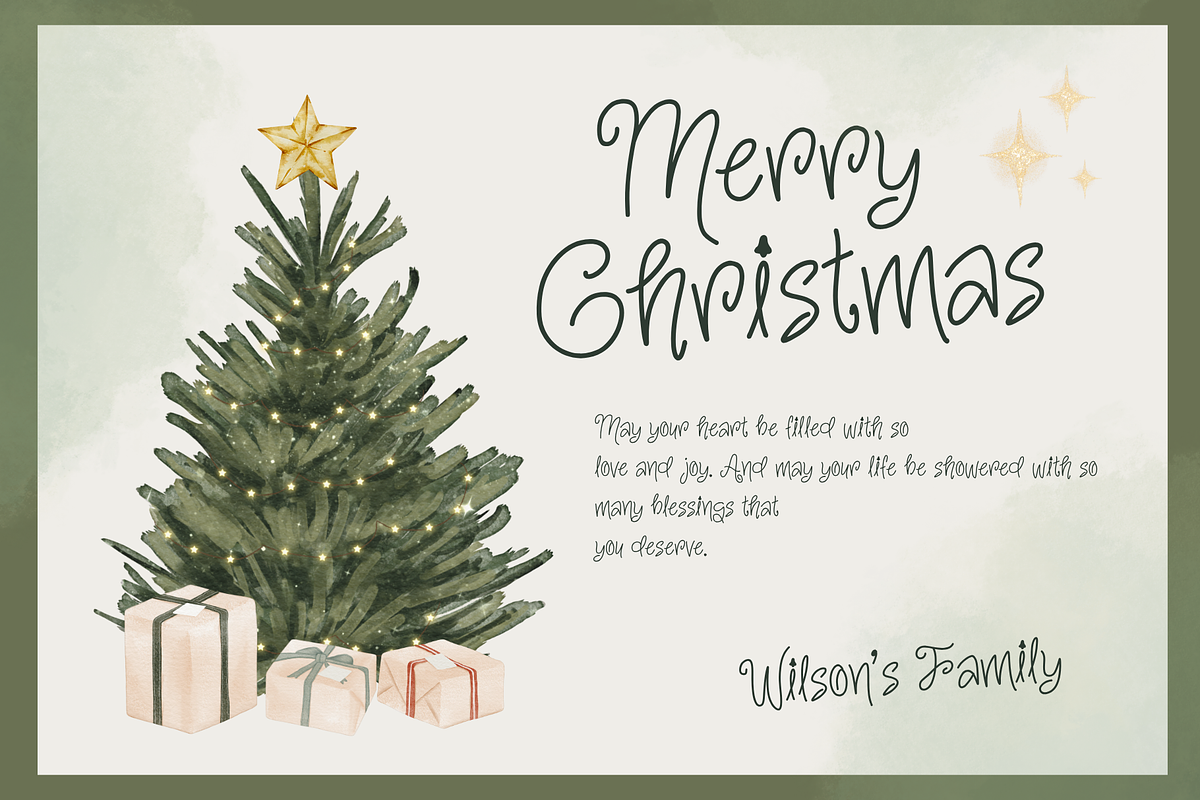 Secret Christmas - Handwritten font, a Handwritten Font by Brown Cupple (Photo 7 of 12)