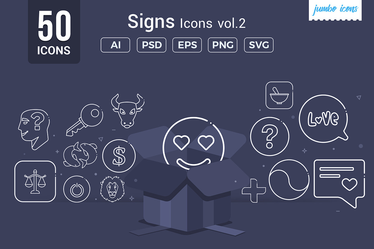 Sign Line Icons V2, an Outline Icon by Jumbo Icons (Photo 1 of 5)