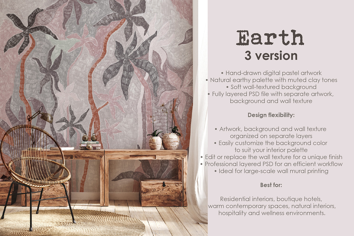 SAVARA – Tropical Wall Mural, a Wallpaper Graphic by Timofi Art (Photo 11 of 20)