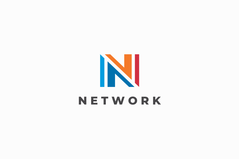 Network Letter N Logo design, a Branding & Logo Template by yopie