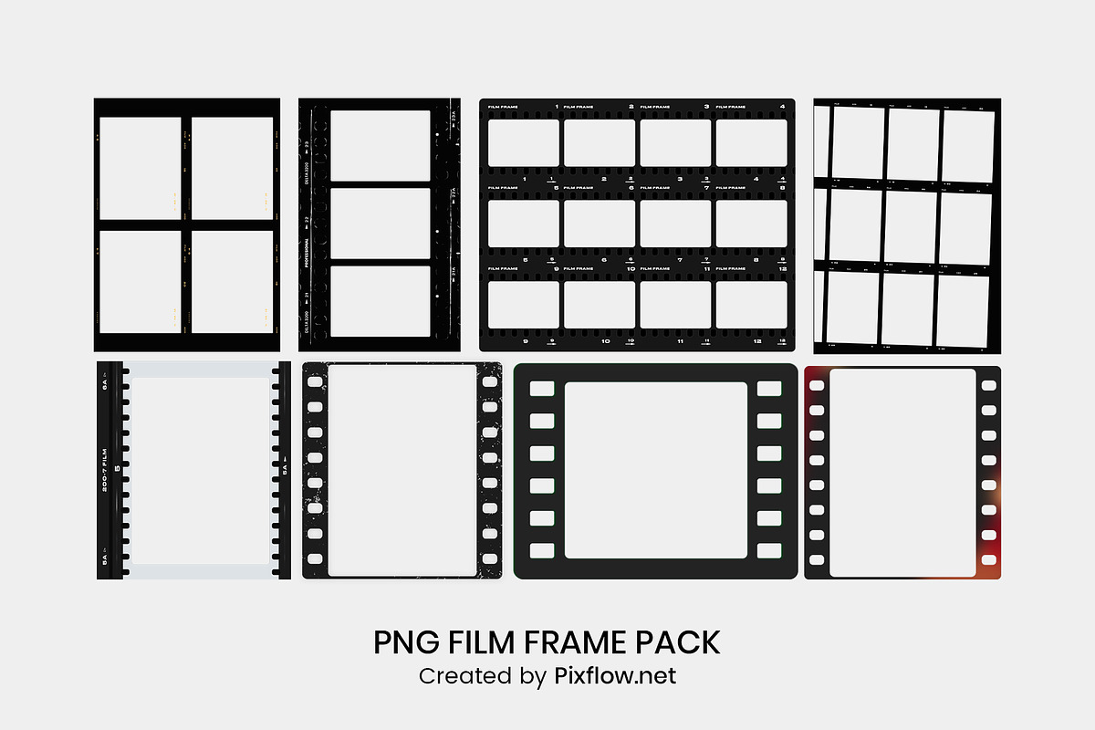 PNG Film Frame Pack, an Object Graphic by Pixflow (Photo 10 of 10)