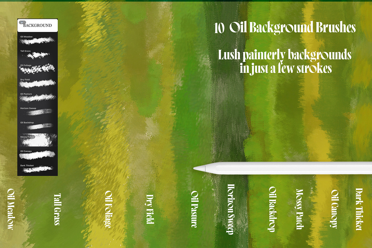 PROCREATE VINTAGE OIL PAINTING KIT, a Brush Add-On by AlexandraArt (Photo 7 of 9)