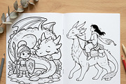 Magical Princess Coloring Book Vol27, a Person Illustration by ikarifq shop (Thumbnail 6 of 7)