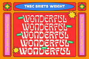 TNSC Briets - Psychedelic Font, a Serif Font by The Native Saint Club (Thumbnail 2 of 15)