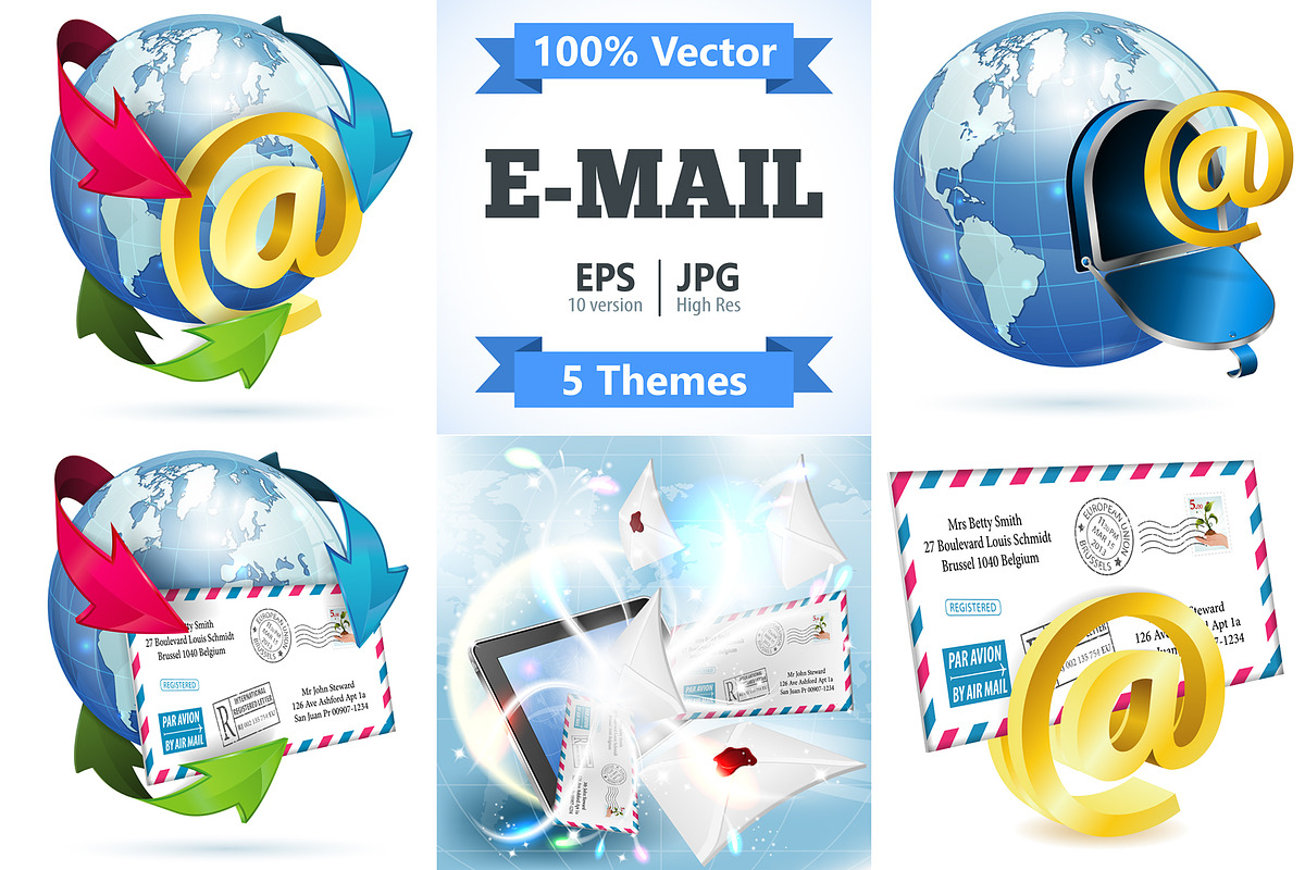 E-Mail and Mail Themes, a Technology Illustration by TAlex (Photo 1 of 6)