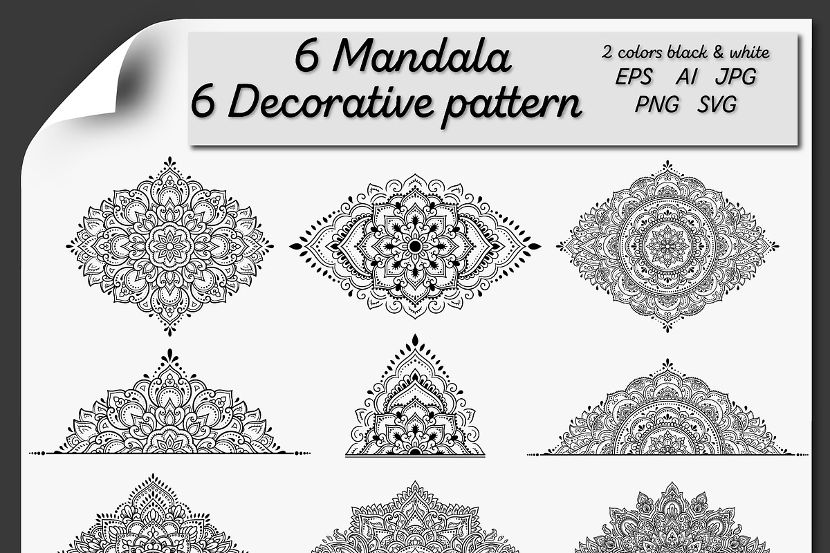 Mandalas collection, a Decorative Illustration by Katika Shop (Photo 2 of 6)
