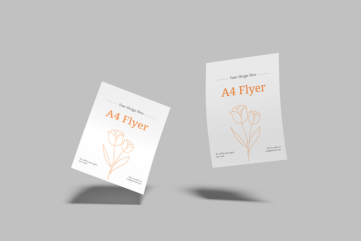 Premium Flyer Mockup, a Flyer Template by rizalamora (Photo 6 of 10)