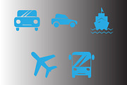 Transportation icon design template, a Solid Icon by Sumberpangan (Thumbnail 3 of 3)