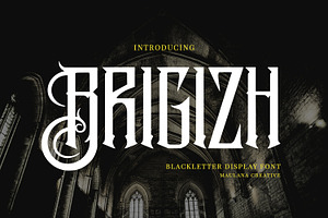 Brigizh Blackletter Display Font