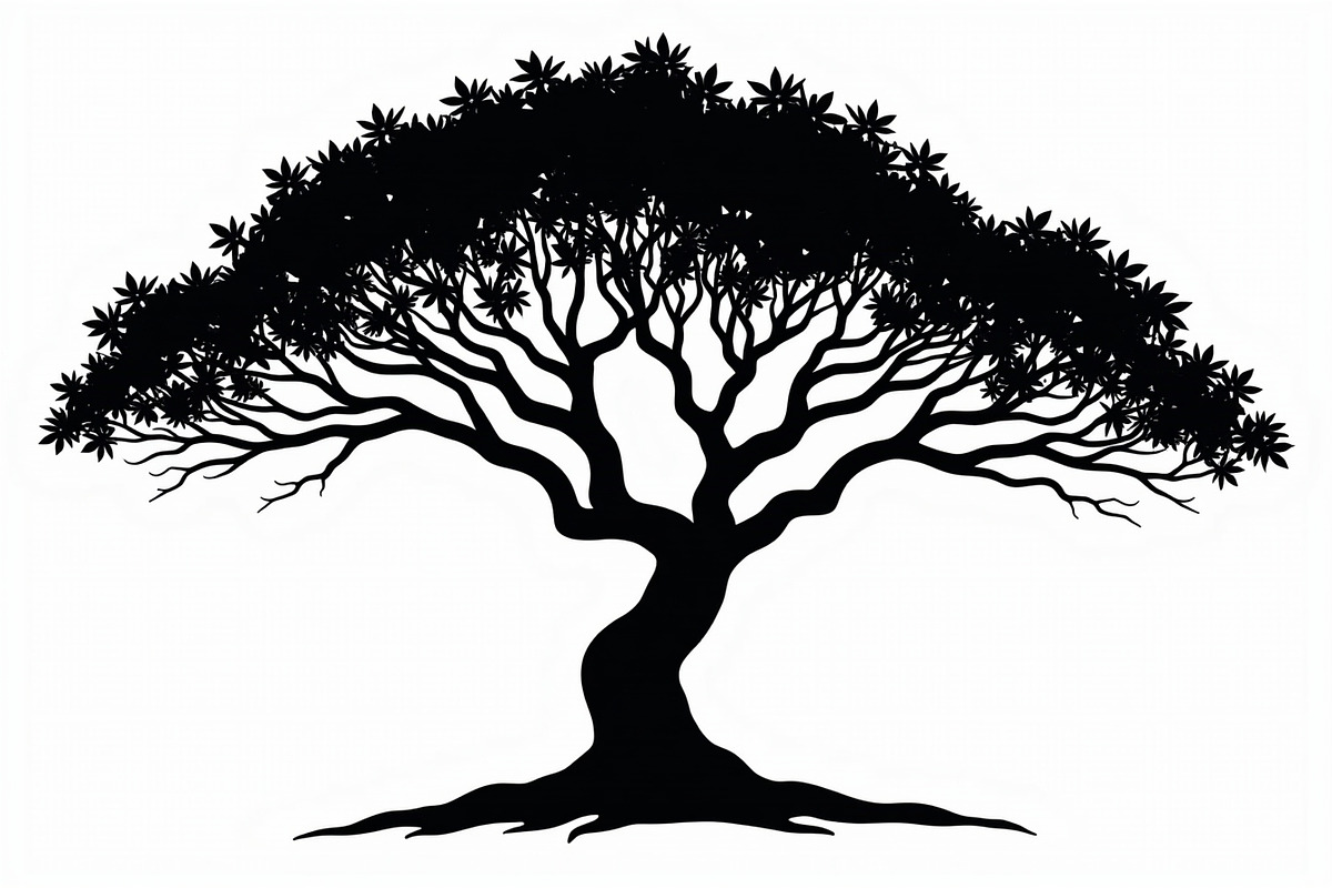 20 Black Tree Silhouettes Bundle, an Illustration by Gaye Art (Photo 17 of 21)
