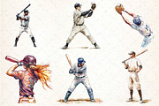 Baseball players clipart, an Icon by DreamCafeArt (Thumbnail 3 of 7)