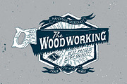6 Vintage Carpentry Badges, a Branding & Logo Template by PaperBat (Thumbnail 3 of 5)