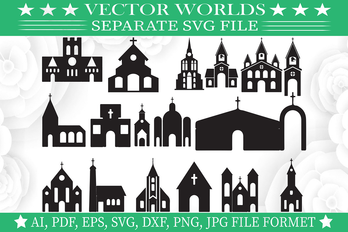 CHRISTIAN CHURCH Svg, CHURGH Svg, an Object Graphic by VectorWorlds