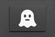 Cute Ghost Silhouette Vector, a Decorative Illustration by Vectorium Studio (Thumbnail 4 of 4)