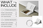 55 book mockups, a Books & Magazine Mockup by Creatoom (Thumbnail 4 of 11)