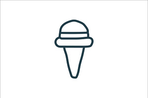 ice cream icon, an Icon by Vectorium Studio