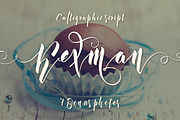Kexman font + Cupcake photos, a Script Font by Gleb Guralnyk (Thumbnail 1 of 6)