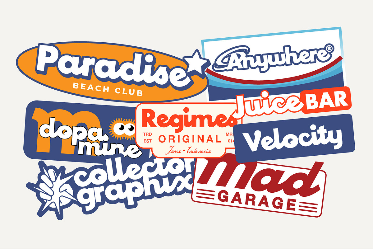 Pickers - Retro Bold Typeface, a Script Font by Any-Type® Foundry (Photo 6 of 9)