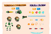 Green Cyborg 2D Game Sprites, an Illustration by DionArtworks (Thumbnail 3 of 3)