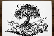 Elegant dream tree silhouette design, a Healthcare Illustration by Amazin_art (Thumbnail 16 of 43)