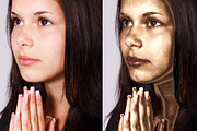 Golden Skin Photoshop Action preview 3
