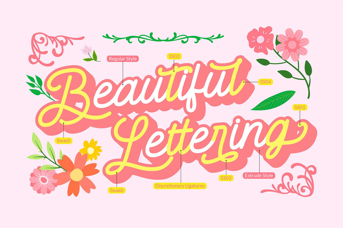 The Beautiful Lettering Collection, a Script Font by Vintage Division (Photo 23 of 25)