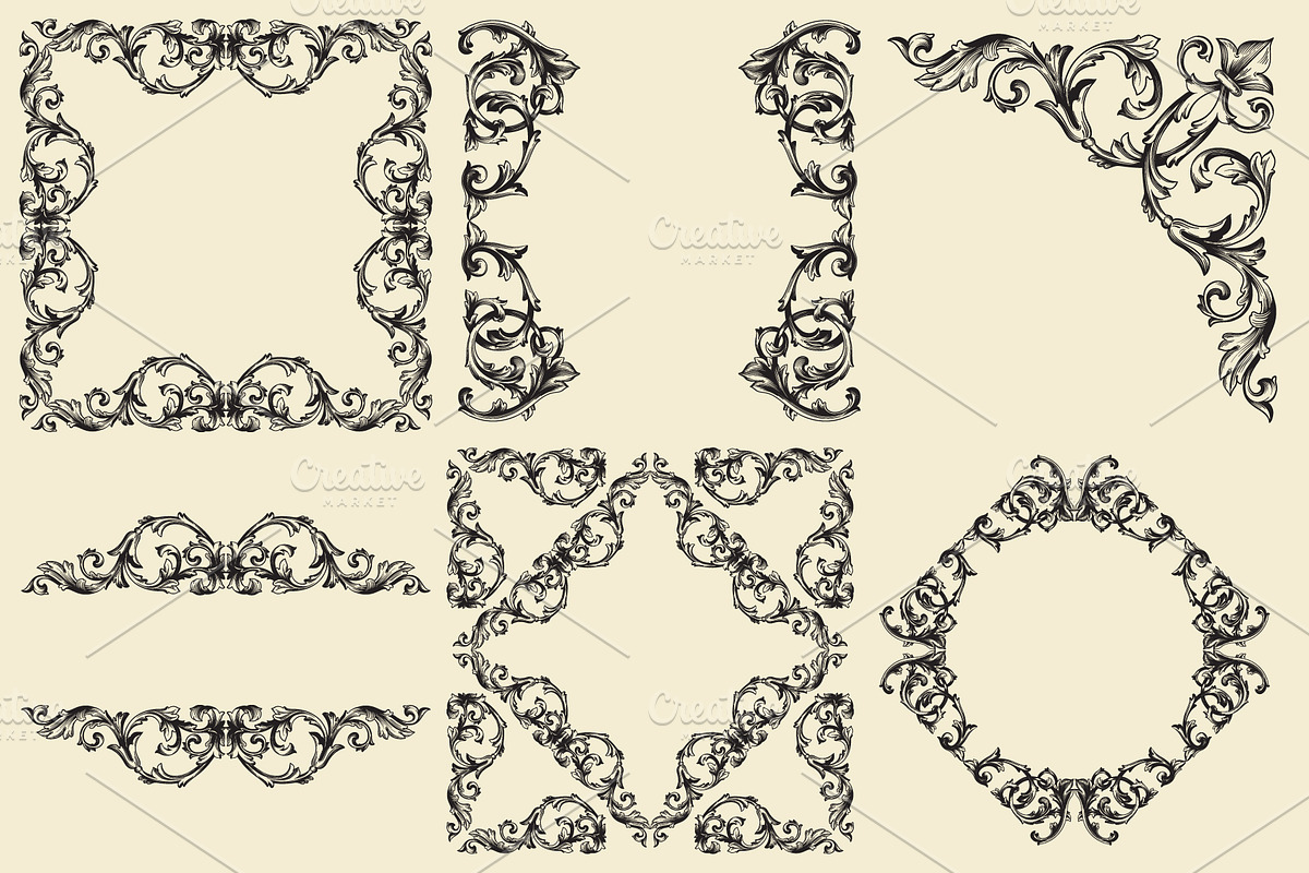 Frames And Borders Vintage, a Decorative Illustration by Samira (Photo 4 of 5)
