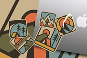 Simple Outdoor Badges, an Illustration by Firowerk (Thumbnail 5 of 7)