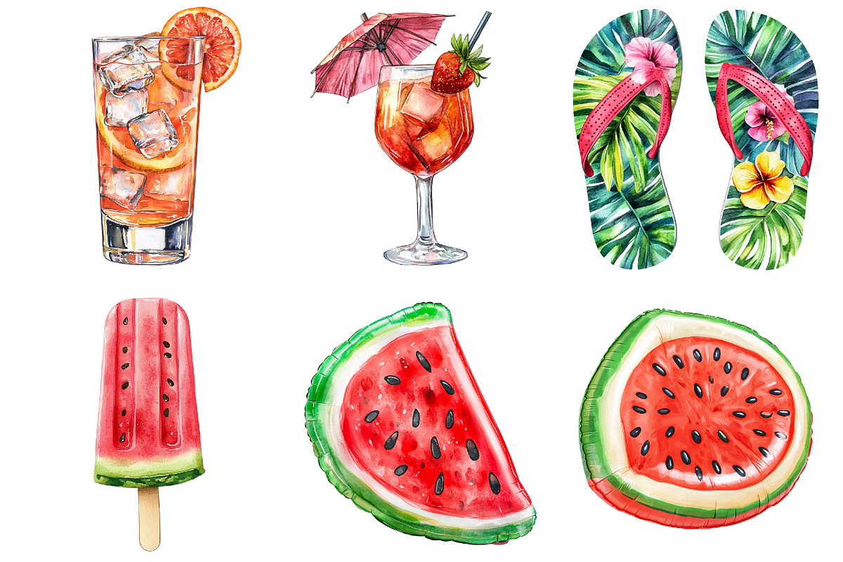 Pool Party Clipart, an Illustration by CitraGraphics (Photo 3 of 5)