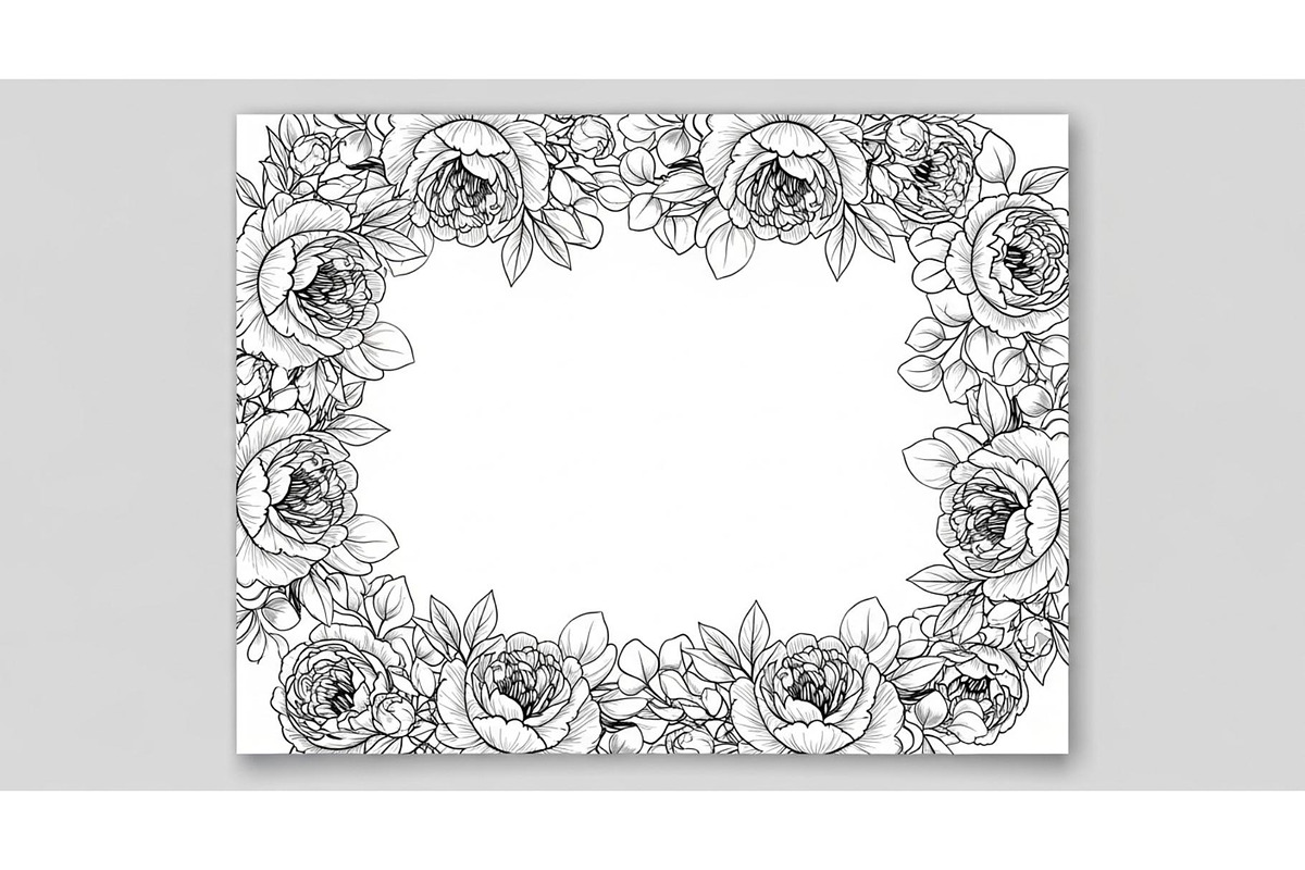 Floral Frame SVG Bundle, an Illustration by Gaye Art (Photo 7 of 31)