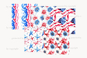 Patriotic Digital Paper 4th of July, a Pattern Graphic by GlamArtZhanna (Thumbnail 3 of 4)