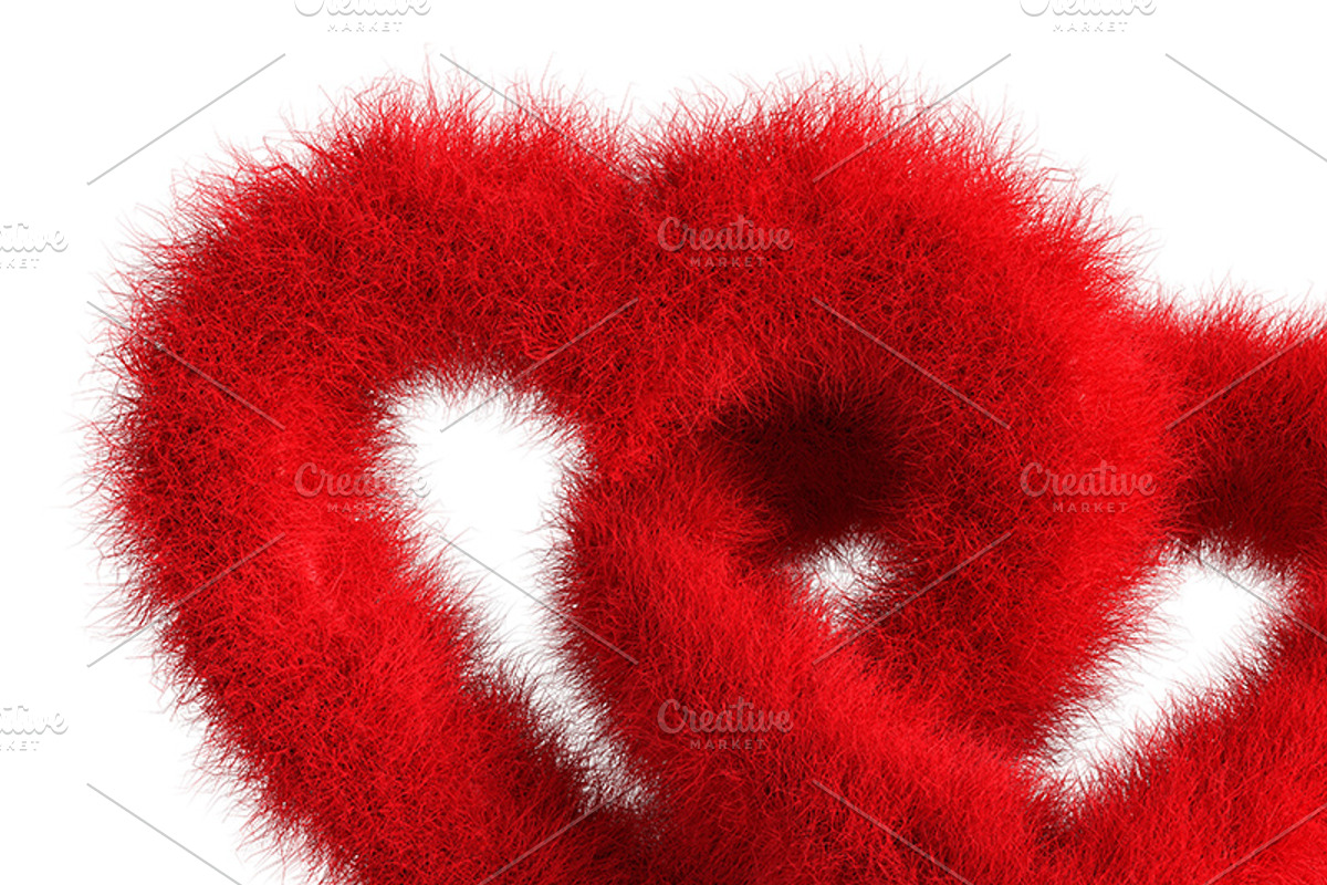Joined red plush hearts, a Background Graphic by AK Design (Photo 2 of 3)