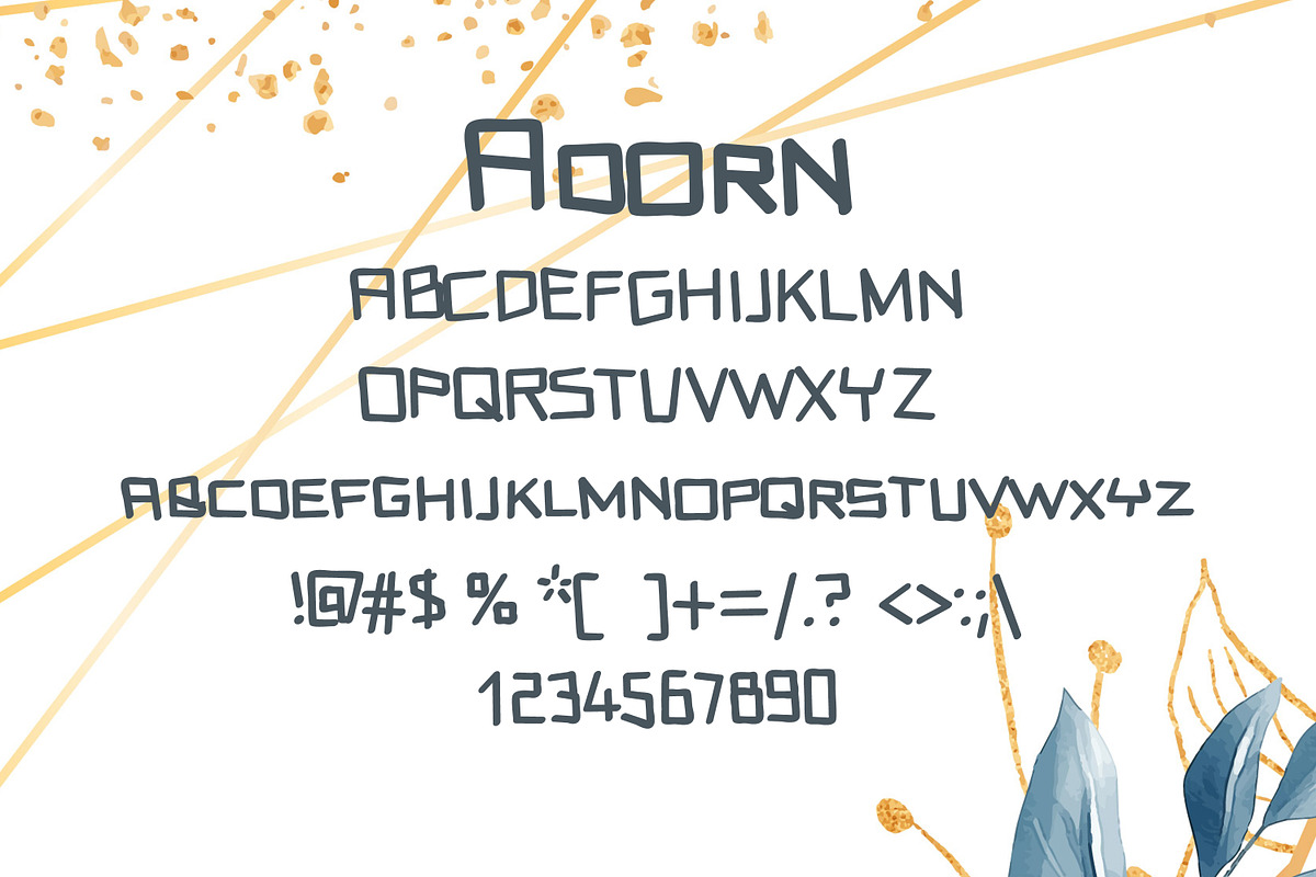 Adorn Summer Font preview 2