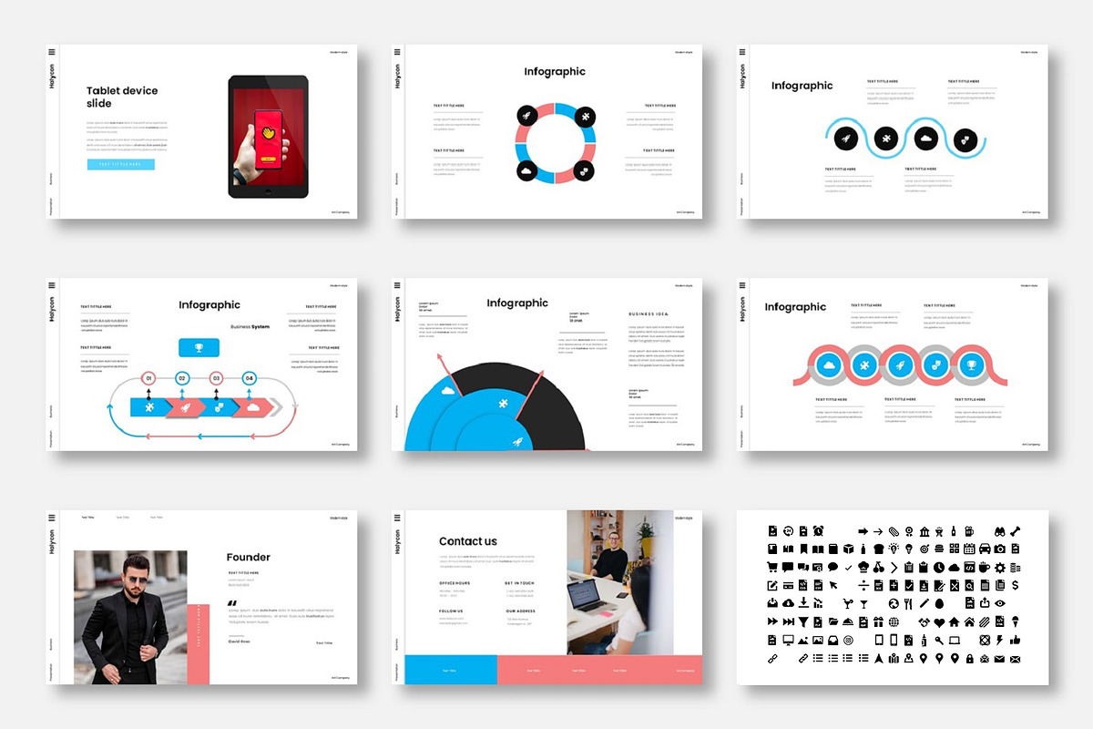 Halycon  – Business PowerPoint, a Templates & Theme by Dens Creative Studio (Photo 5 of 6)