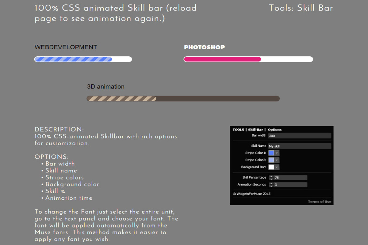 Skillbar, a Plug-in Add-On by Spark Tools (Photo 2 of 2)