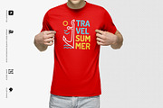 Realistic T-Shirt Mock-Up, a Shirt Mockup by Mock-up Store (Thumbnail 7 of 8)