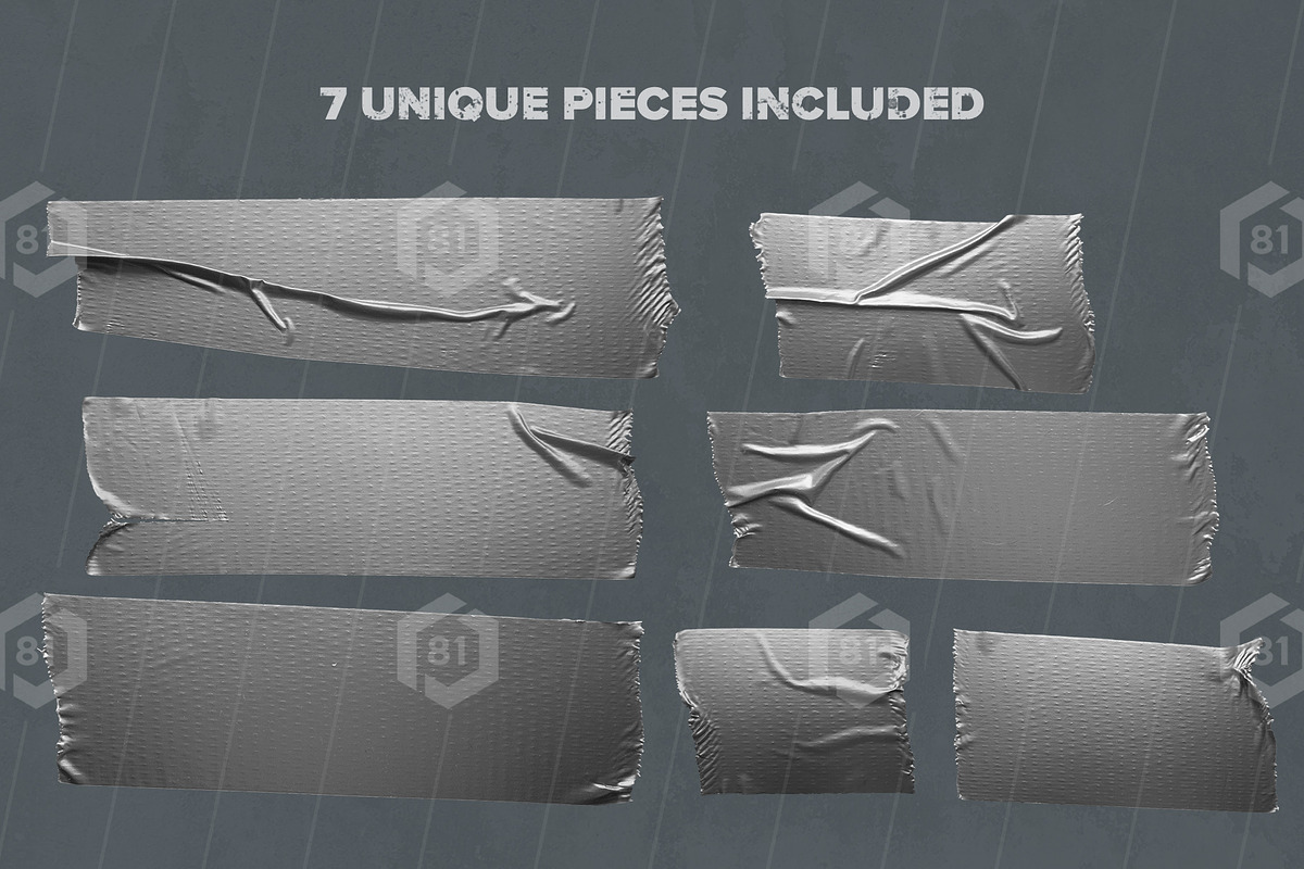 Isolated Gray Duct Tape [PSD], an Object Graphic by Block 81 (Photo 4 of 4)