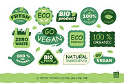 Organic natural bio products badges, an Object Graphic by vik.stock (Thumbnail 2 of 5)