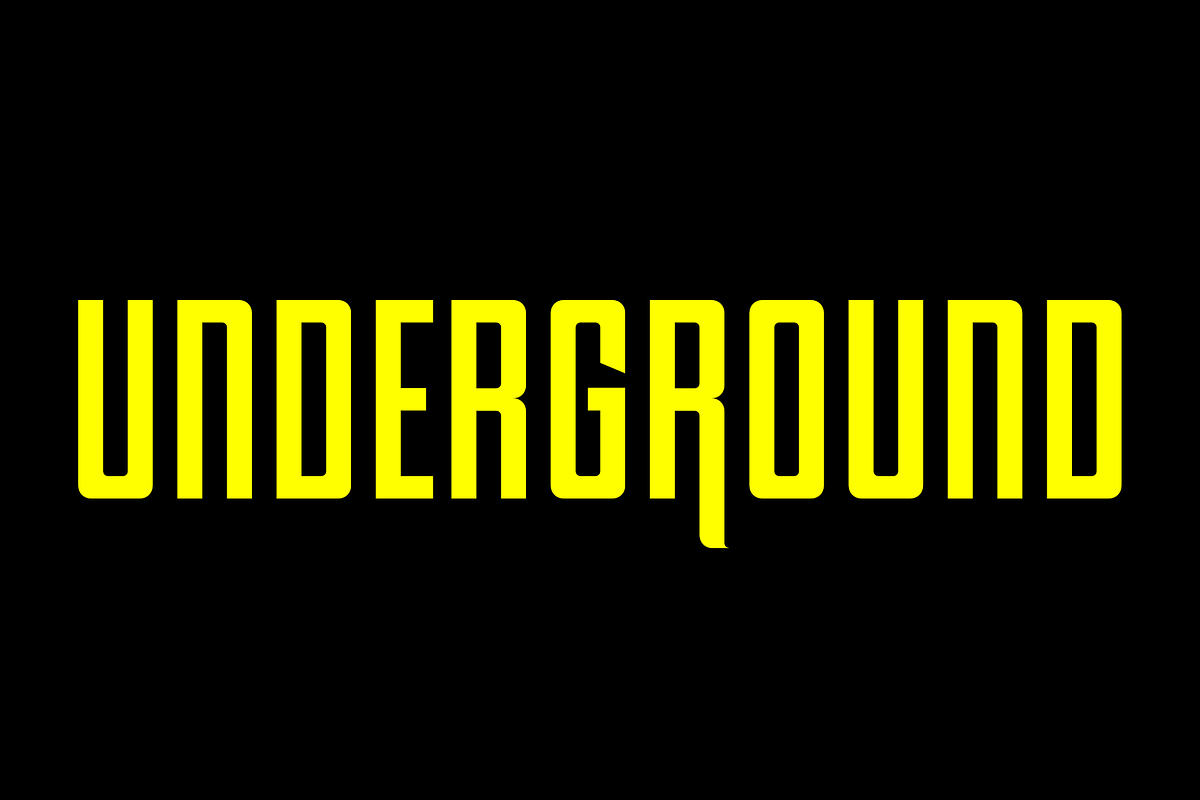 OTC Underground, a Sans Serif Font by OTC (Photo 1 of 7)