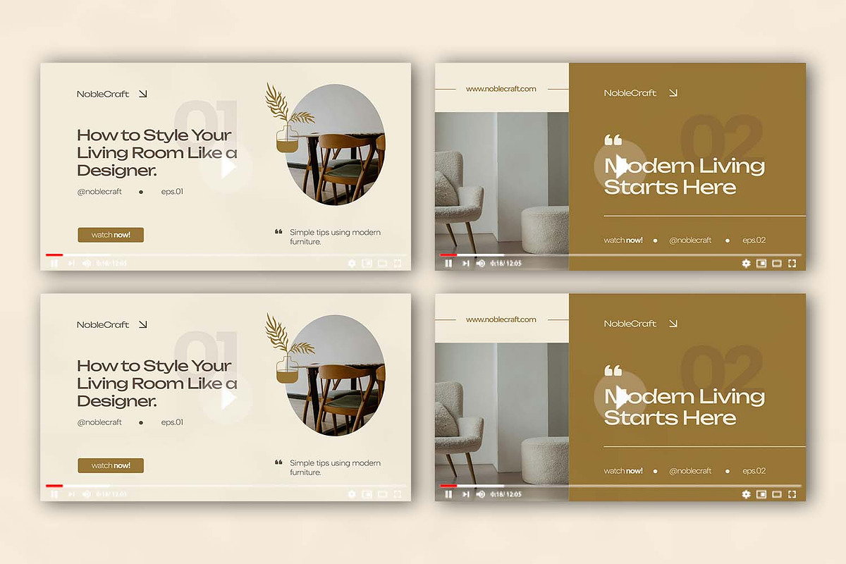 Noblecraft - Youtube Thumbnail, a Social Media Template by VUNIRA (Photo 3 of 3)