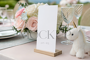 Kids Party Menu Mockup with Unicorn, a Product Mockup by TatiMockup (Thumbnail 1 of 4)