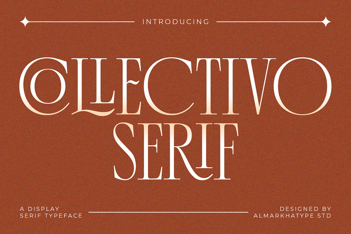 Collectivo – Stylish Condense Serif, a Serif Font by Almarkhatype (Photo 1 of 12)