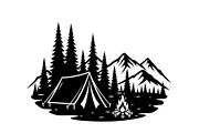 50 Camping Mountain Vector Bundle, an Illustration by jahid234 (Thumbnail 22 of 51)