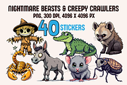Nightmare Beasts & Creepy Crawlers, an Animal Illustration by PrintHaven Designs (Thumbnail 1 of 6)