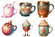 Christmas Coffee Sublimation Clipart, an Illustration by Daily.Designs (Thumbnail 4 of 5)