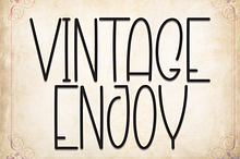 Vintage Enjoy | Script Font