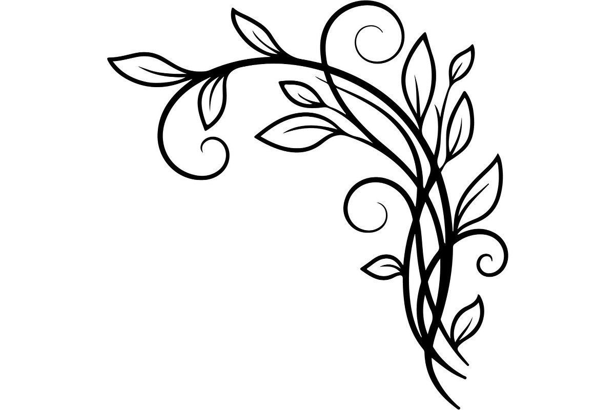 Elegant Botanical Corner, an Object Graphic by Designer_Momina (Photo 4 of 11)