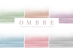 Ombre - Watercolor Backgrounds