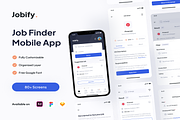 Jobify - Job Finder Mobile App, an App Template by Creative Perspective (Thumbnail 1 of 6)